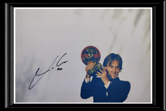 Luka Modric Signed and Framed Photo
