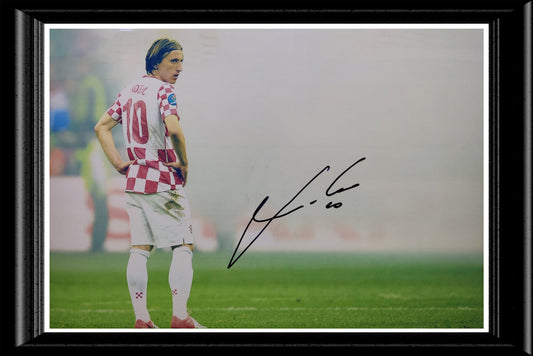 Luka Modric Signed and Framed Photo