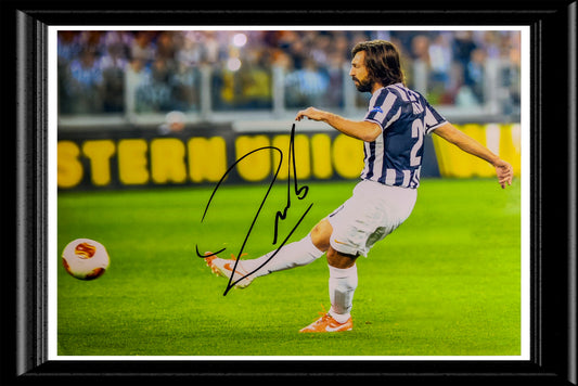 Andrea Pirlo Signed and Framed Photo
