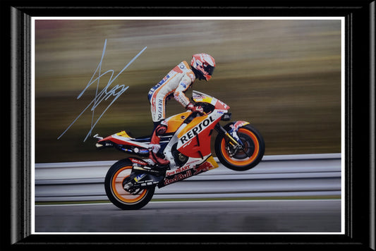 Marc Marquez Signed and Framed Photo